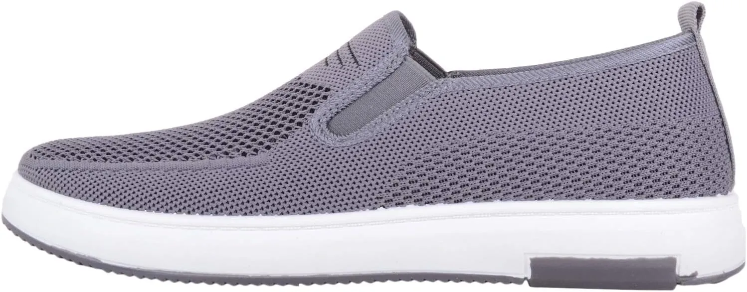 ABSOLUTE FOOTWEAR Mens Slip On Twin Gusset Leisure Sport Walking Pumps Trainers Shoes with Breathable Material