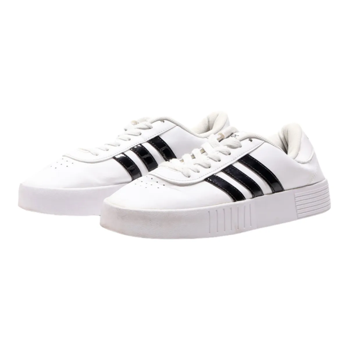 ADIDAS Platform Trainers White Leather Mens UK 5.5