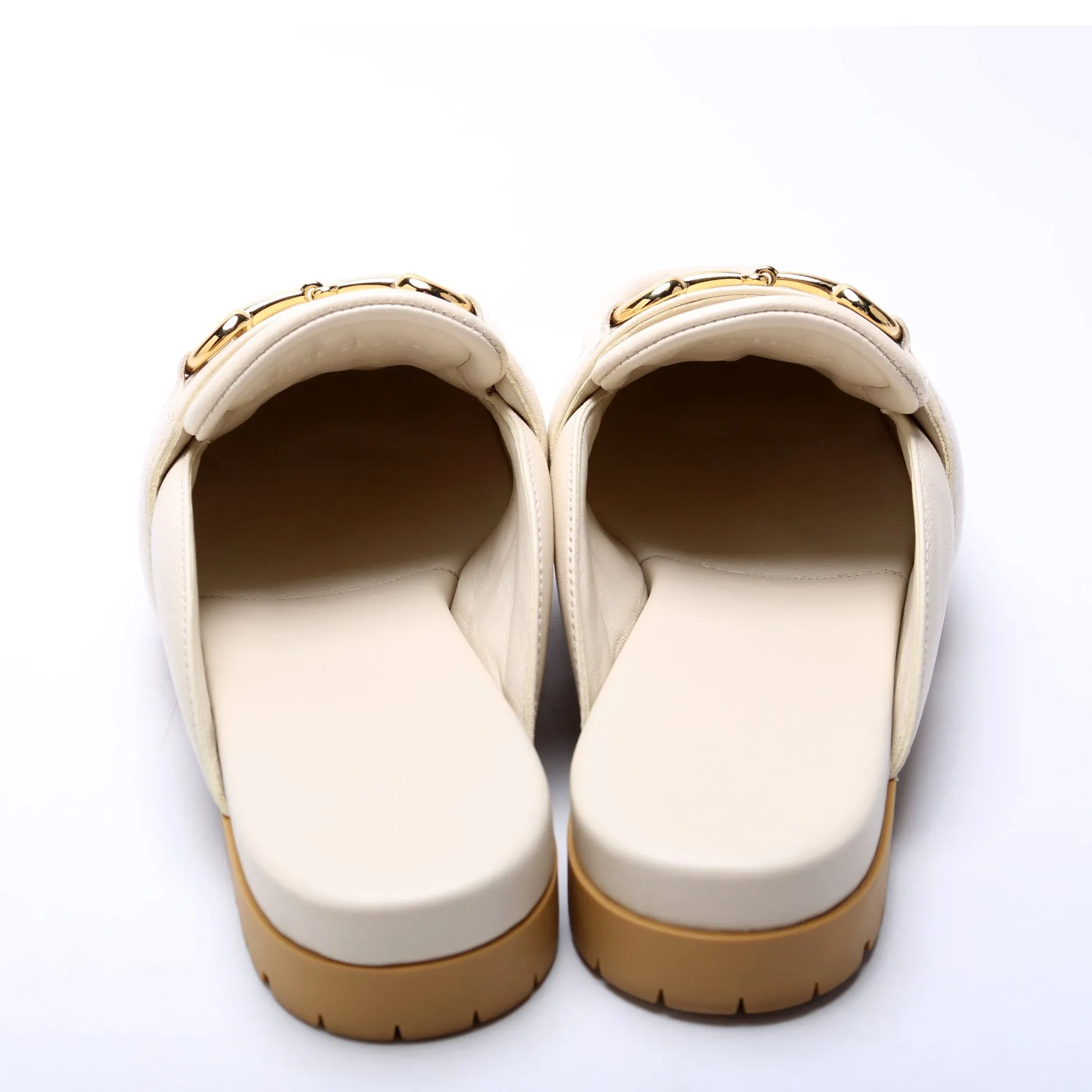 Airel Mules Goatskin Size 38.5 White