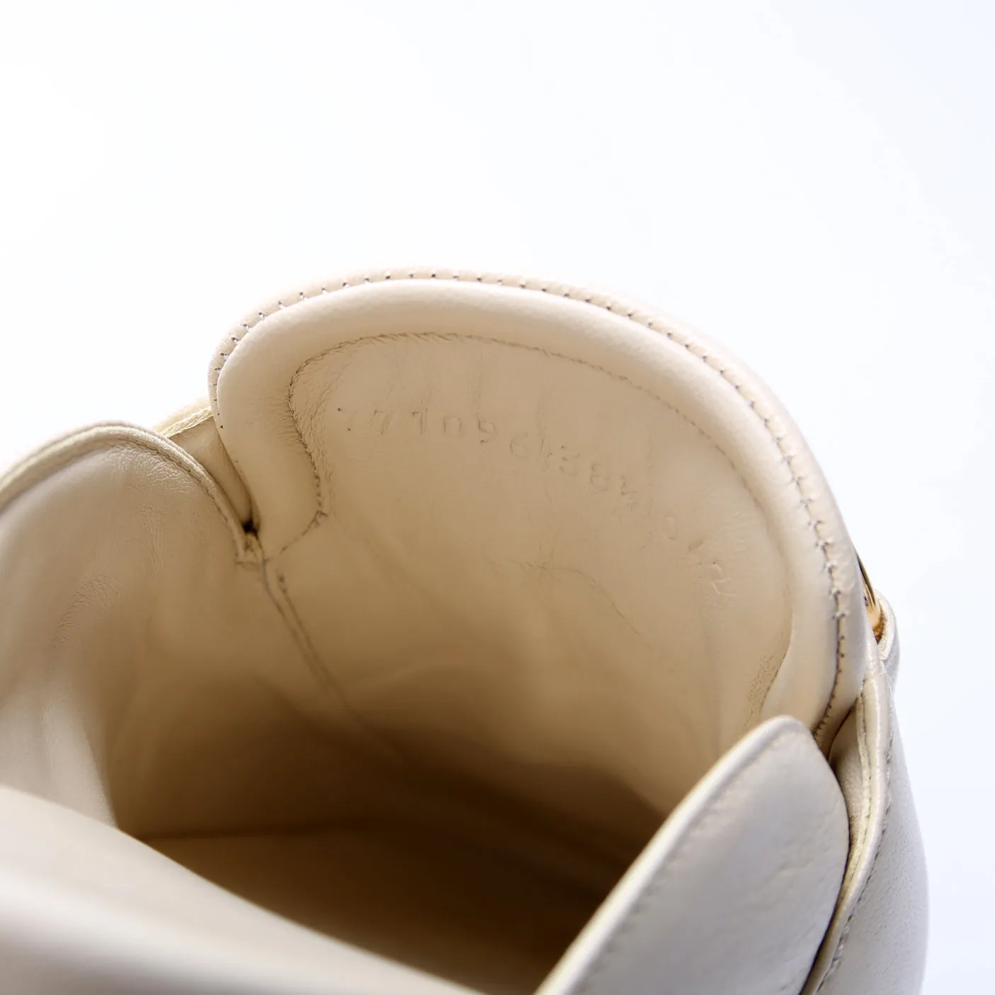 Airel Mules Goatskin Size 38.5 White