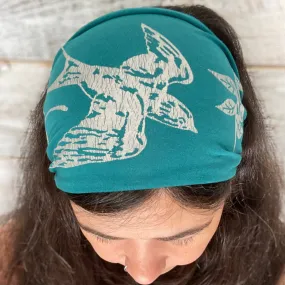 Barn Swallow Headband - Blue/Green