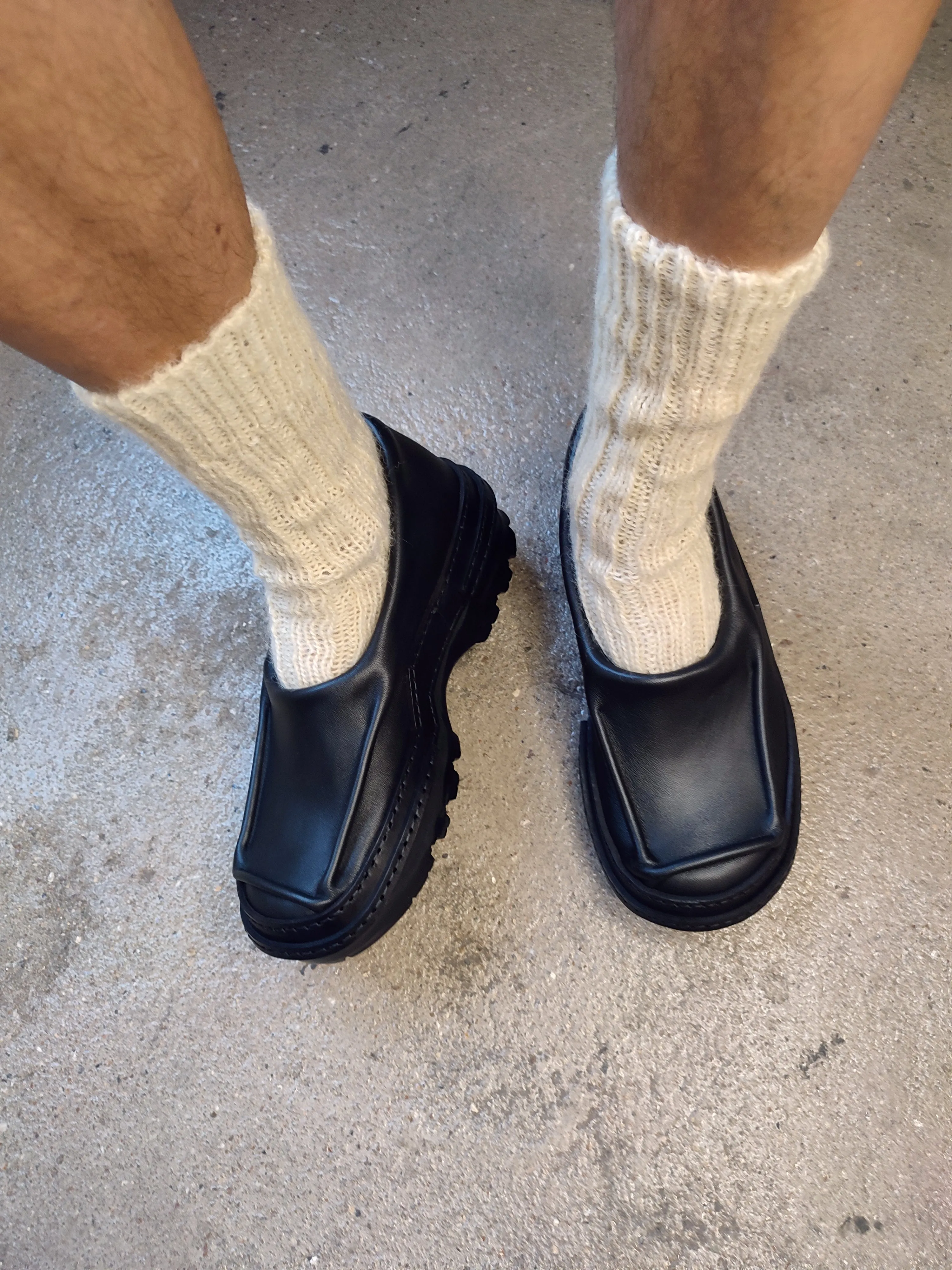 Black Matte Moccasins