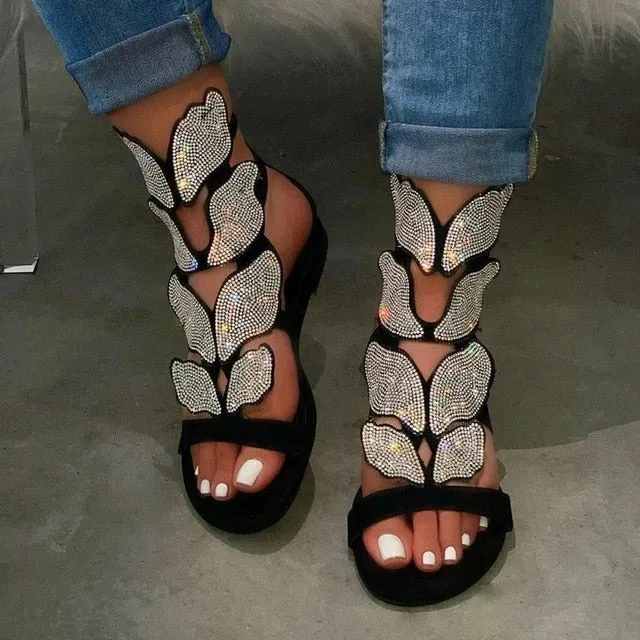 Chaussures sandales été luxe chic femme