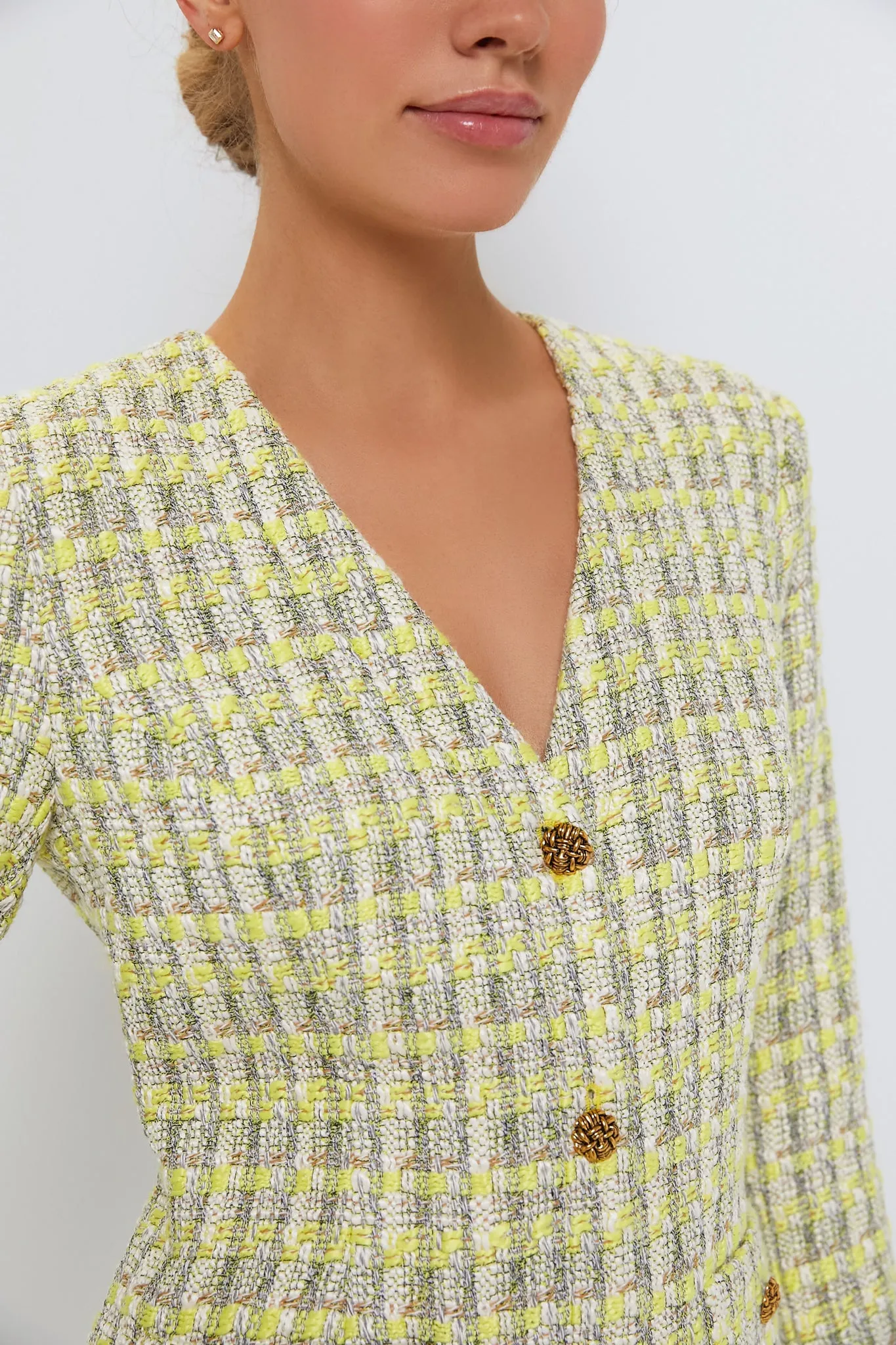 Citron Tweed Rafferty Dress
