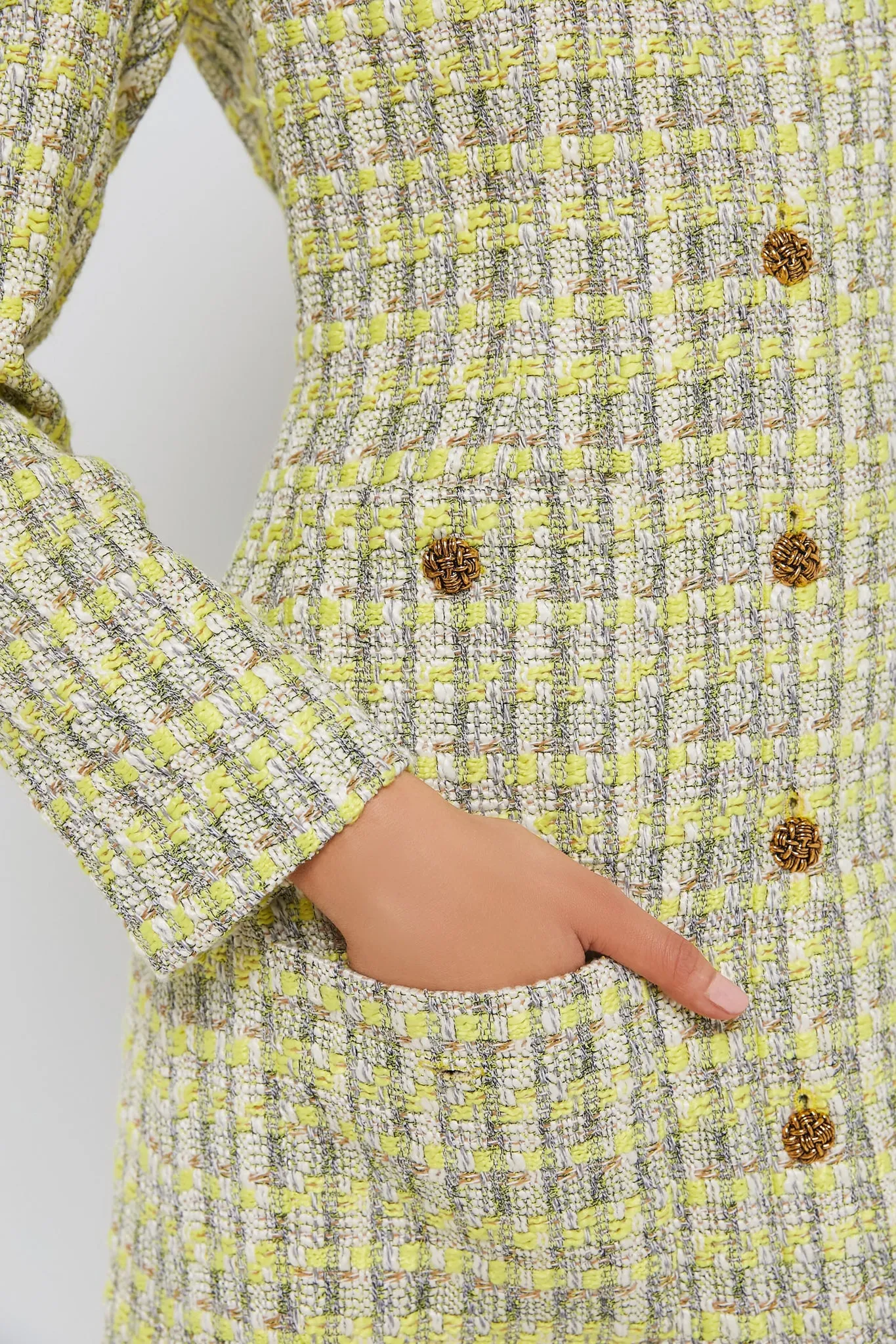 Citron Tweed Rafferty Dress