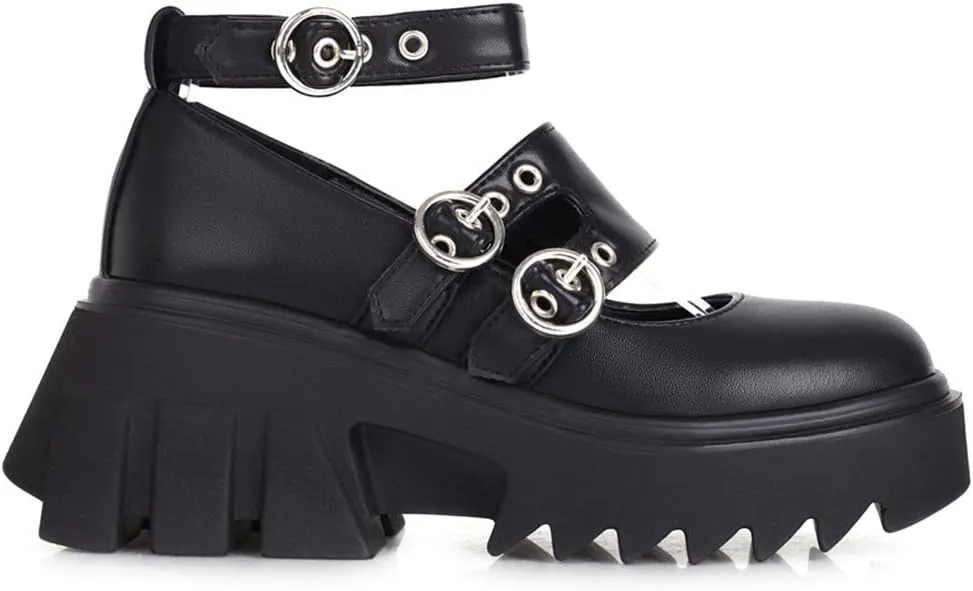 Ciuyurra Stylish Women Gothic Shoes Platform