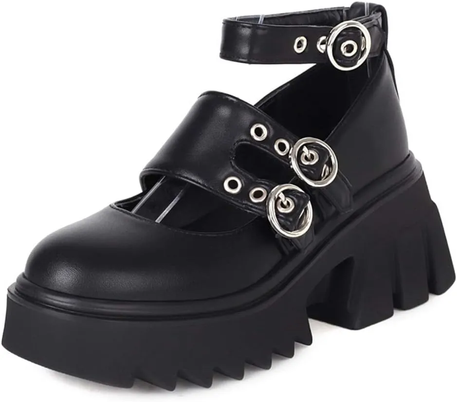 Ciuyurra Stylish Women Gothic Shoes Platform