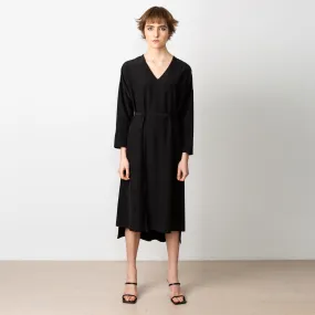 Day Long Silk Dress Black