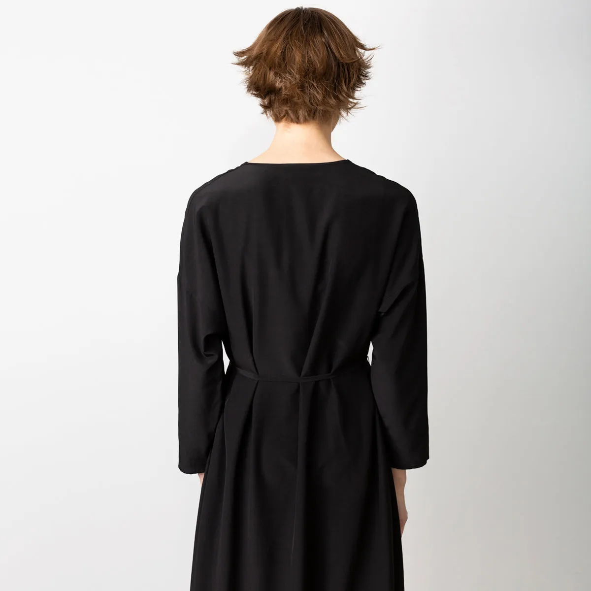 Day Long Silk Dress Black
