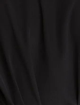 Day Midi Silk Dress Black