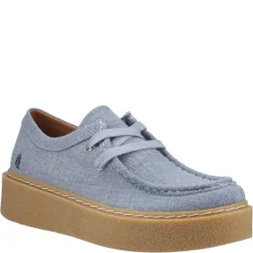 Denim Bridie Textile Moccasins