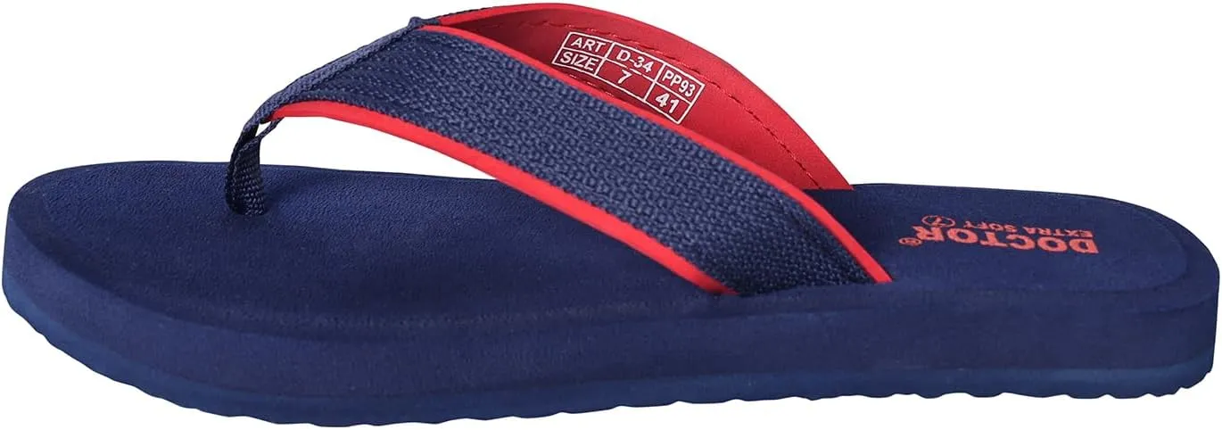 Doctor Slippers for Men's Orthopedic Diabetic Non-Slip Lightweight Durable Cushion Comfortable Flat Mcr Casual Stylish Dr Chappals and House Flip flops For Gent's and Boy’s D-34