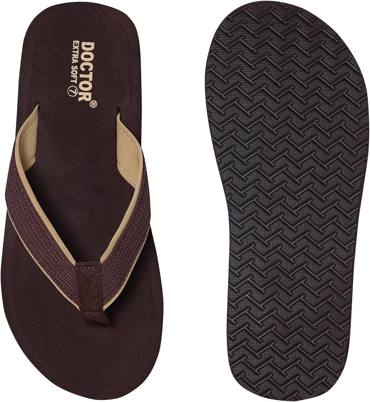 Doctor Slippers for Men's Orthopedic Diabetic Non-Slip Lightweight Durable Cushion Comfortable Flat Mcr Casual Stylish Dr Chappals and House Flip flops For Gent's and Boy’s D-34