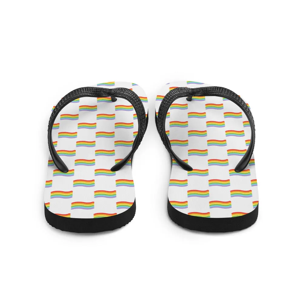 Gay Pride Flip-Flops