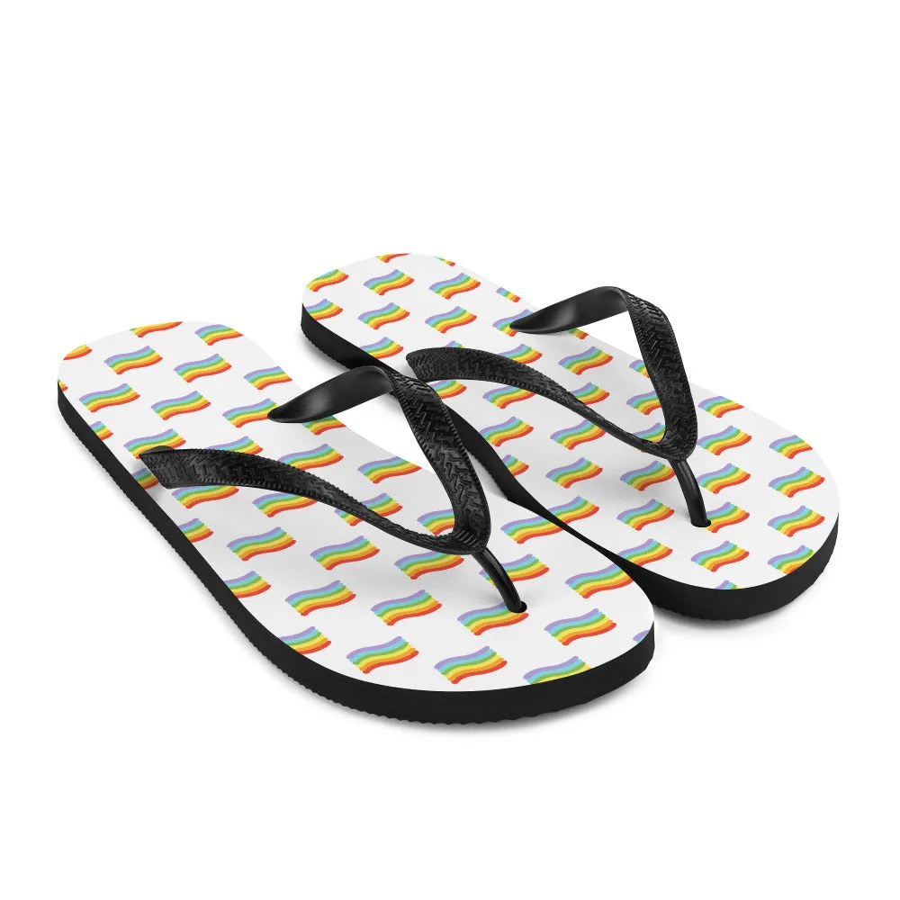 Gay Pride Flip-Flops