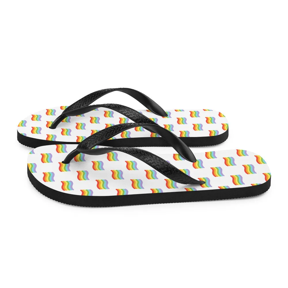 Gay Pride Flip-Flops