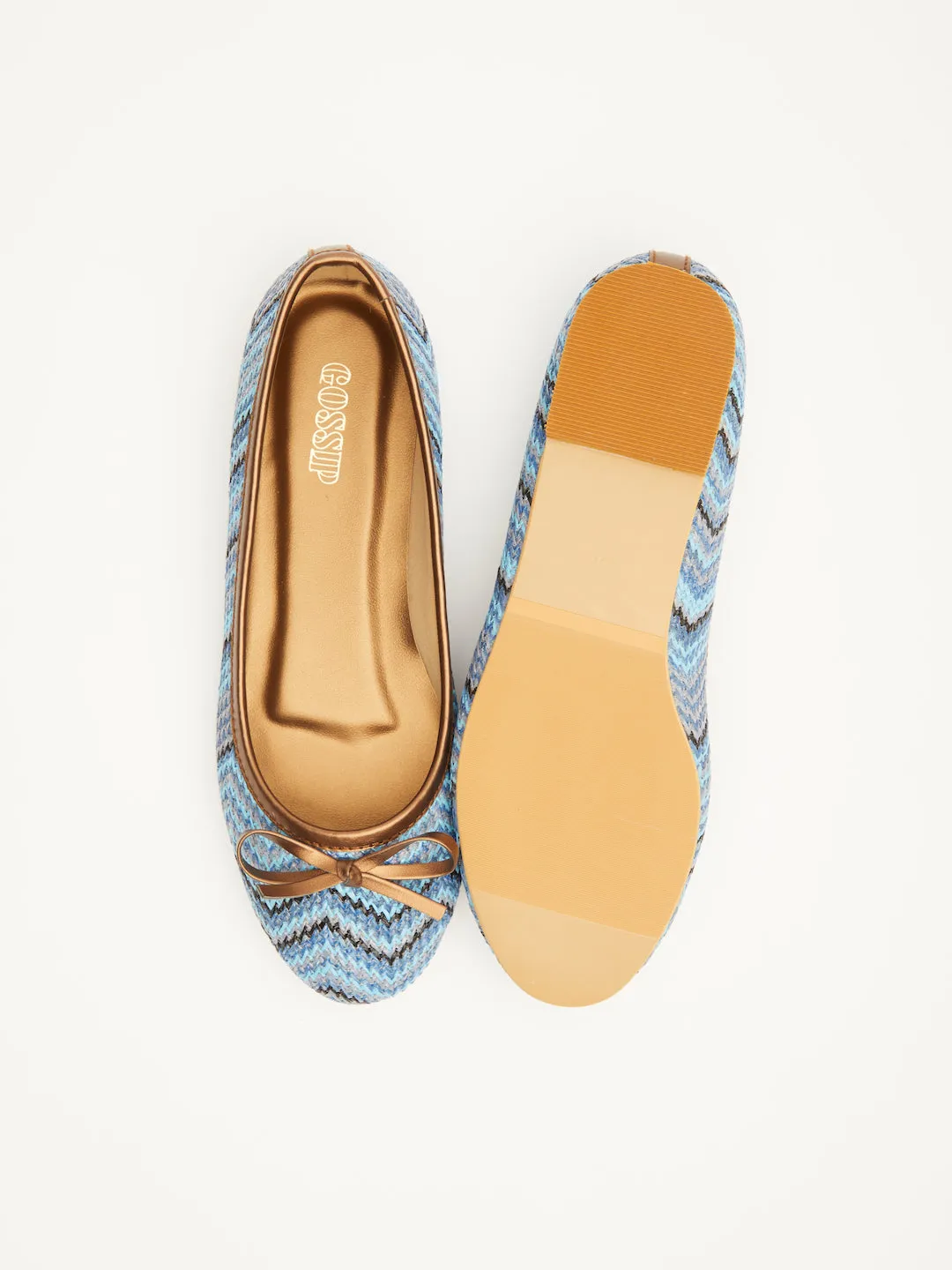 GOSSIP WOMENS BLUE MOCCASINS
