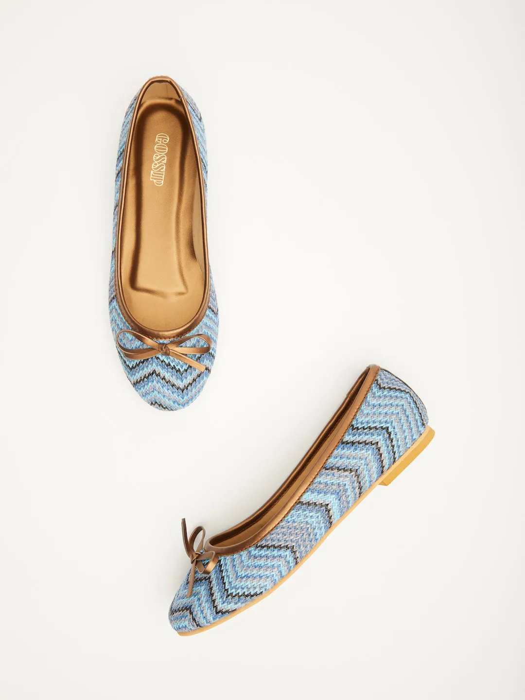 GOSSIP WOMENS BLUE MOCCASINS