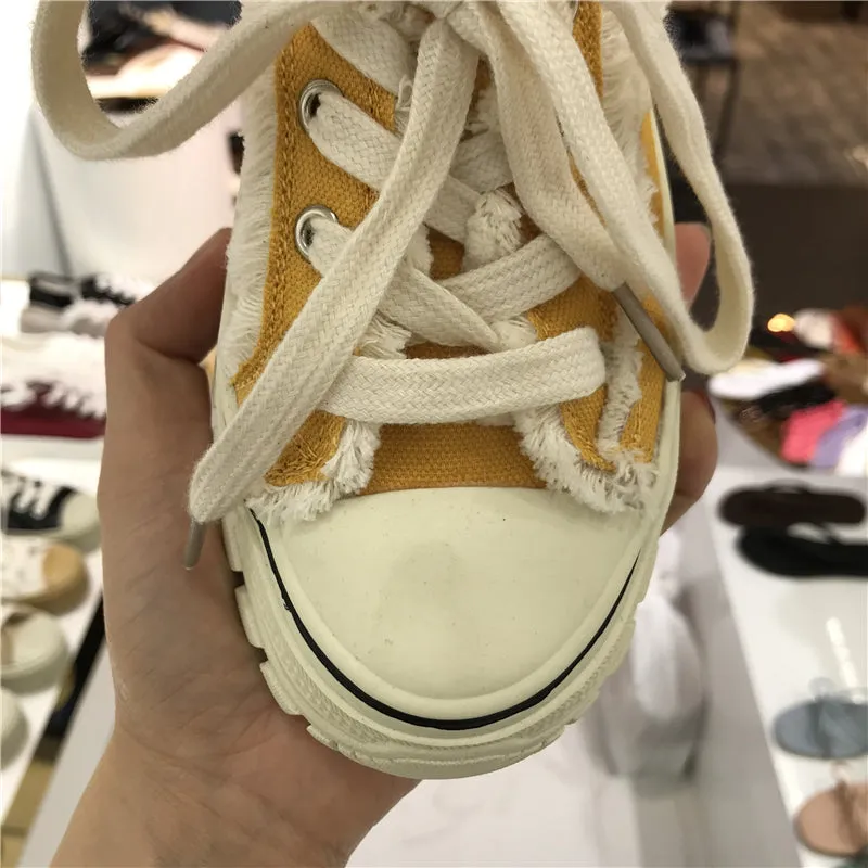 LUXE SEVEN DESIGN CHUNKY SOLE TRAINERS