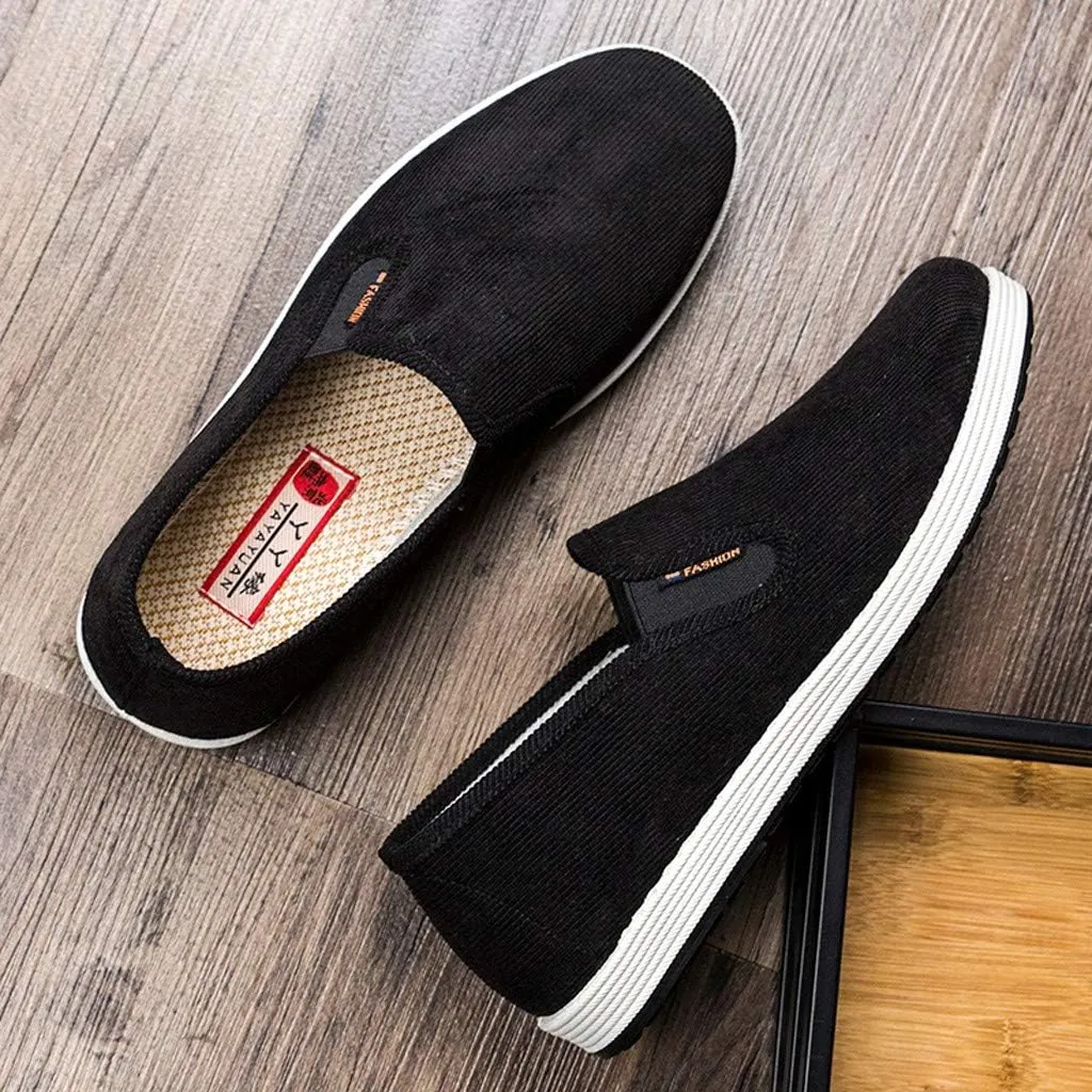 Men Slip On Sneaker Wide Width Orthopedic Shoes with Arch Support Comfortable Lightweight Breathable Casual Sneaker