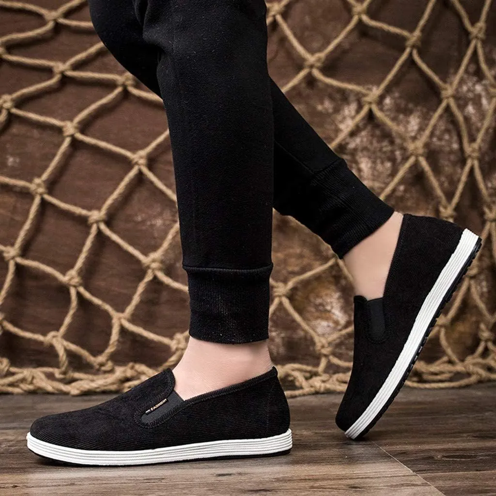 Men Slip On Sneaker Wide Width Orthopedic Shoes with Arch Support Comfortable Lightweight Breathable Casual Sneaker