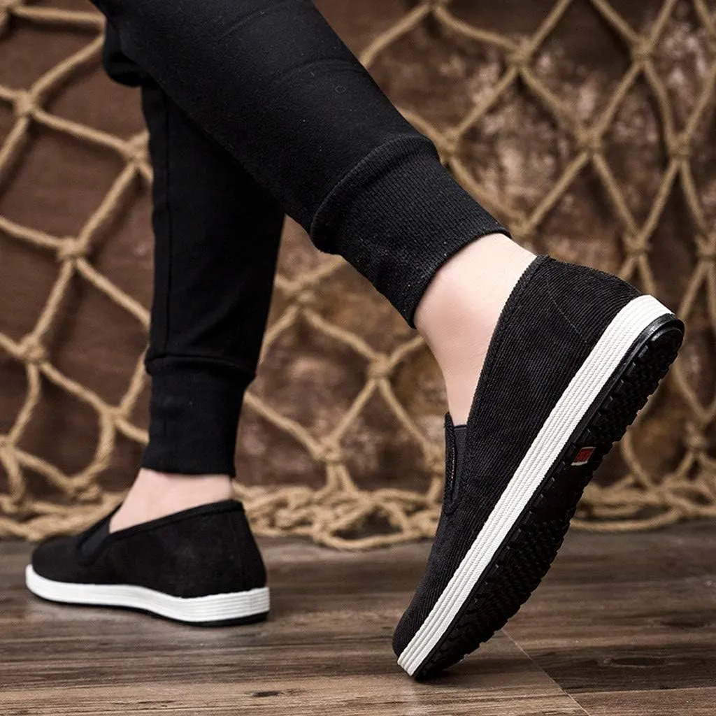 Men Slip On Sneaker Wide Width Orthopedic Shoes with Arch Support Comfortable Lightweight Breathable Casual Sneaker