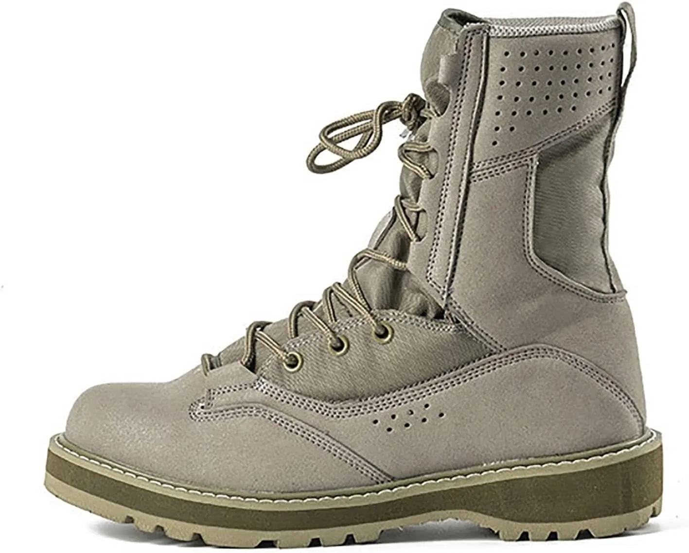 Men's High-top Tactical Military Boots, Spring Summer Outdoor Ultralight Waterproof Tactical Boots, Comfort Durable Non-slip Breathable Training Shoes