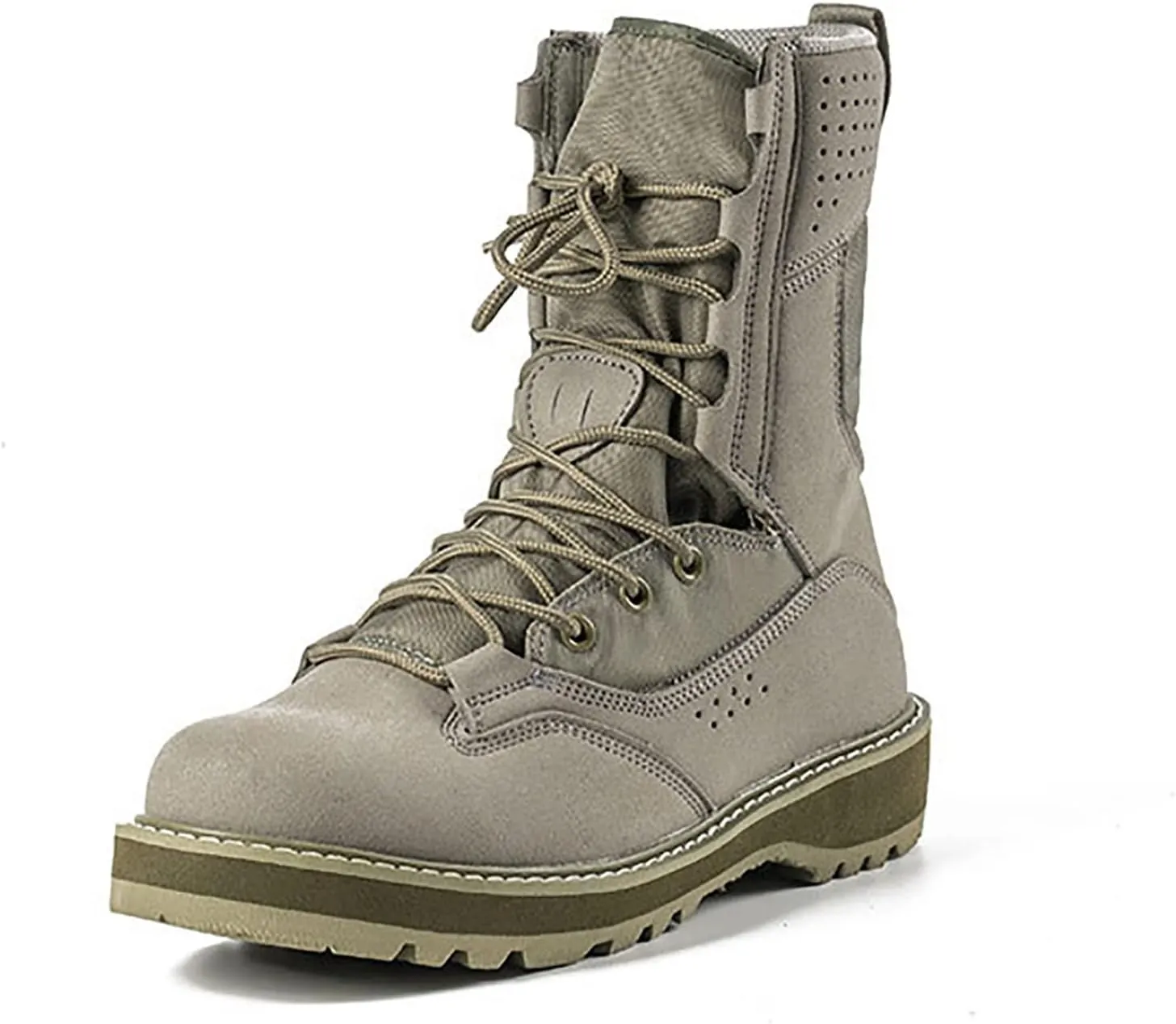 Men's High-top Tactical Military Boots, Spring Summer Outdoor Ultralight Waterproof Tactical Boots, Comfort Durable Non-slip Breathable Training Shoes