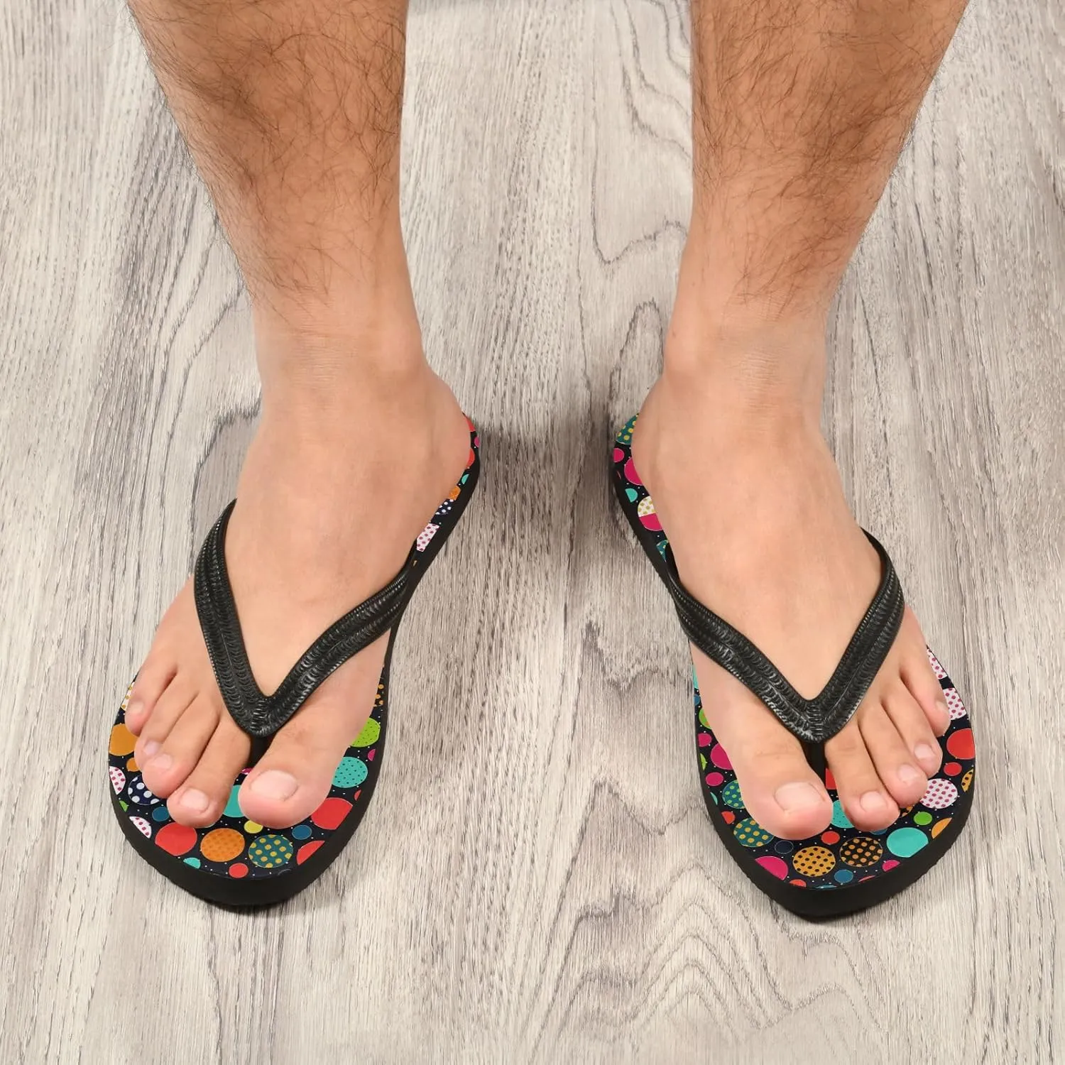 MNSRUU Flip Flops for Women Men Neon Funny Cartoon Hearts Flip Flops Womens Slides Men Sandals Shower Slippers Summer Non-Slip Flipflops for Swim Beach Bathroom, XS