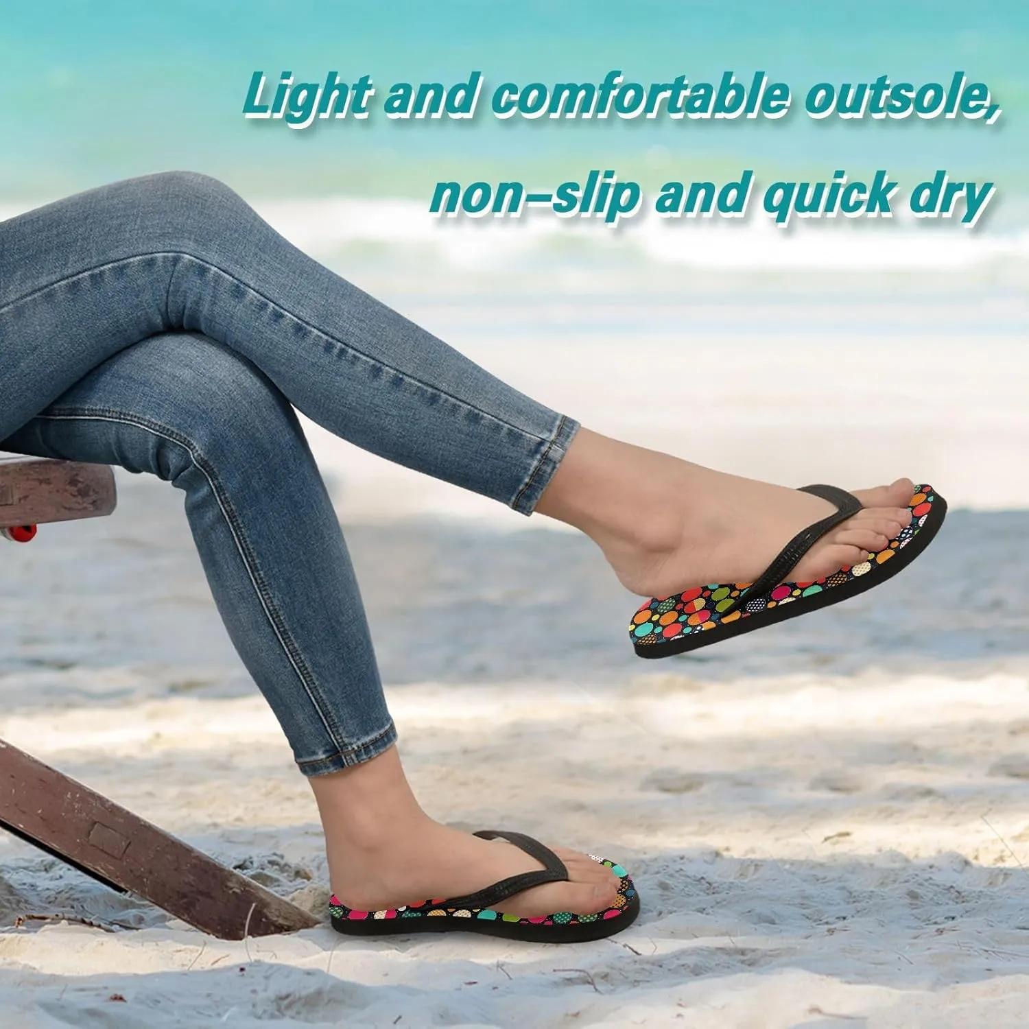 MNSRUU Flip Flops for Women Men Neon Funny Cartoon Hearts Flip Flops Womens Slides Men Sandals Shower Slippers Summer Non-Slip Flipflops for Swim Beach Bathroom, XS