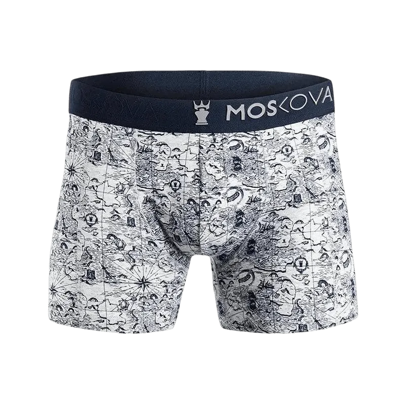 MOSKOVA Boxer M2 Cotton - Map Grey