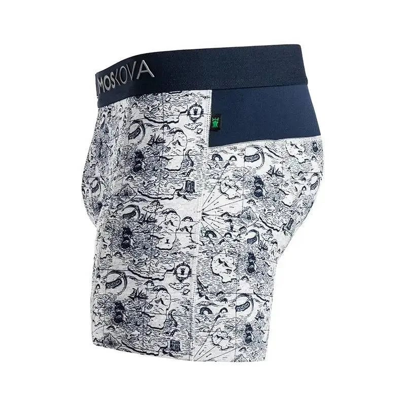 MOSKOVA Boxer M2 Cotton - Map Grey