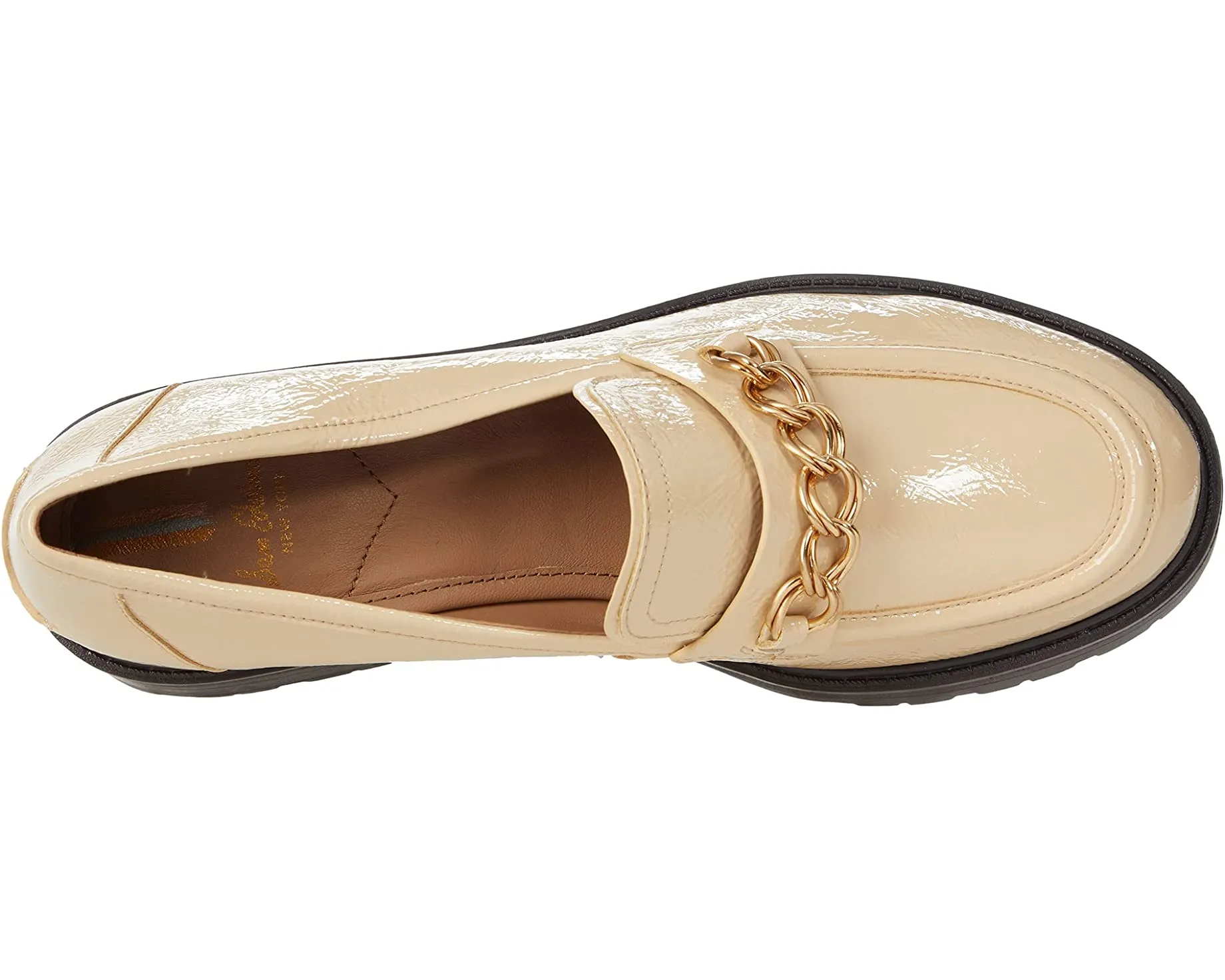 Sam Edelman Taelor Wheat Rounded Toe Slip On Chunky Heel Fashion Classic Loafers