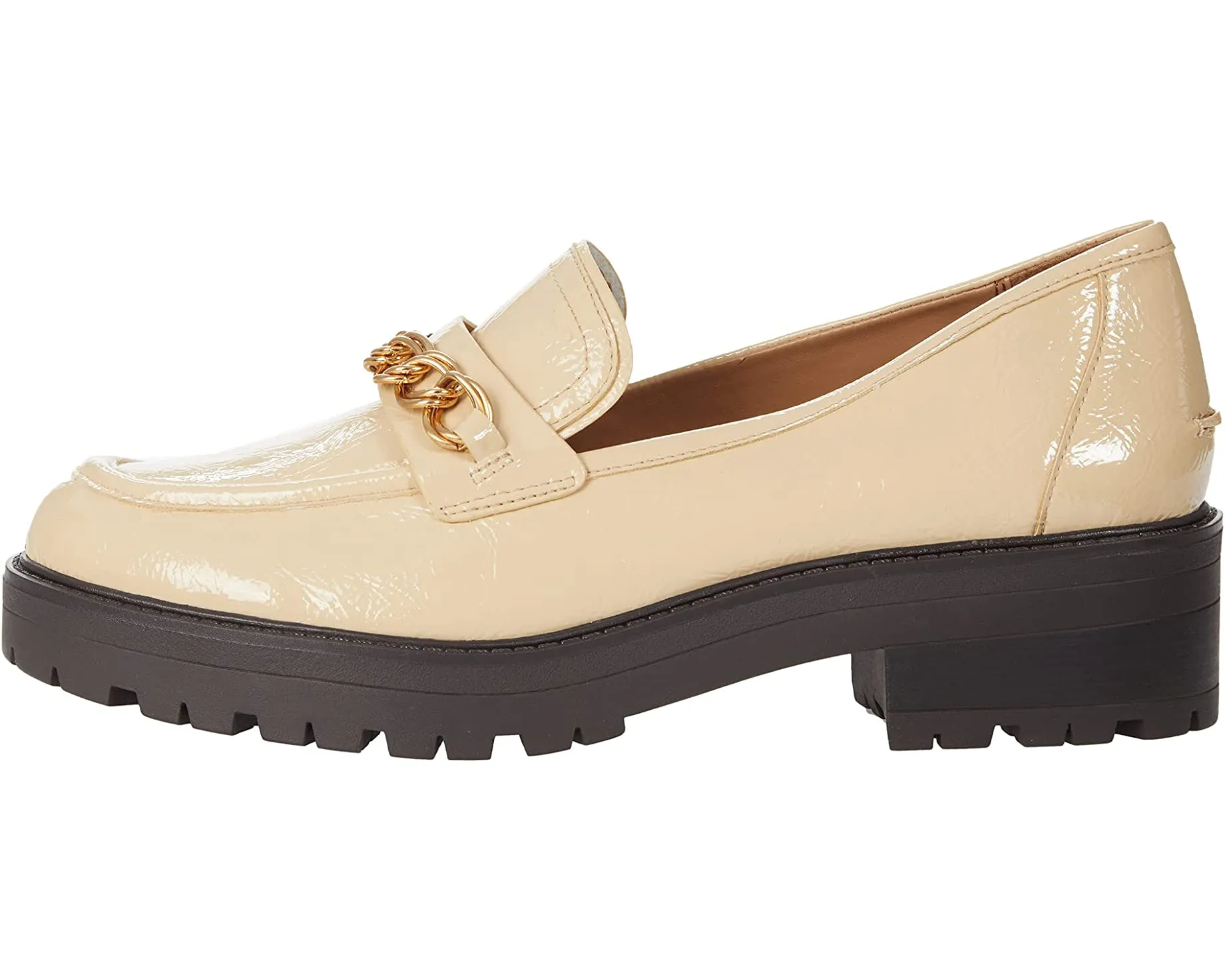 Sam Edelman Taelor Wheat Rounded Toe Slip On Chunky Heel Fashion Classic Loafers