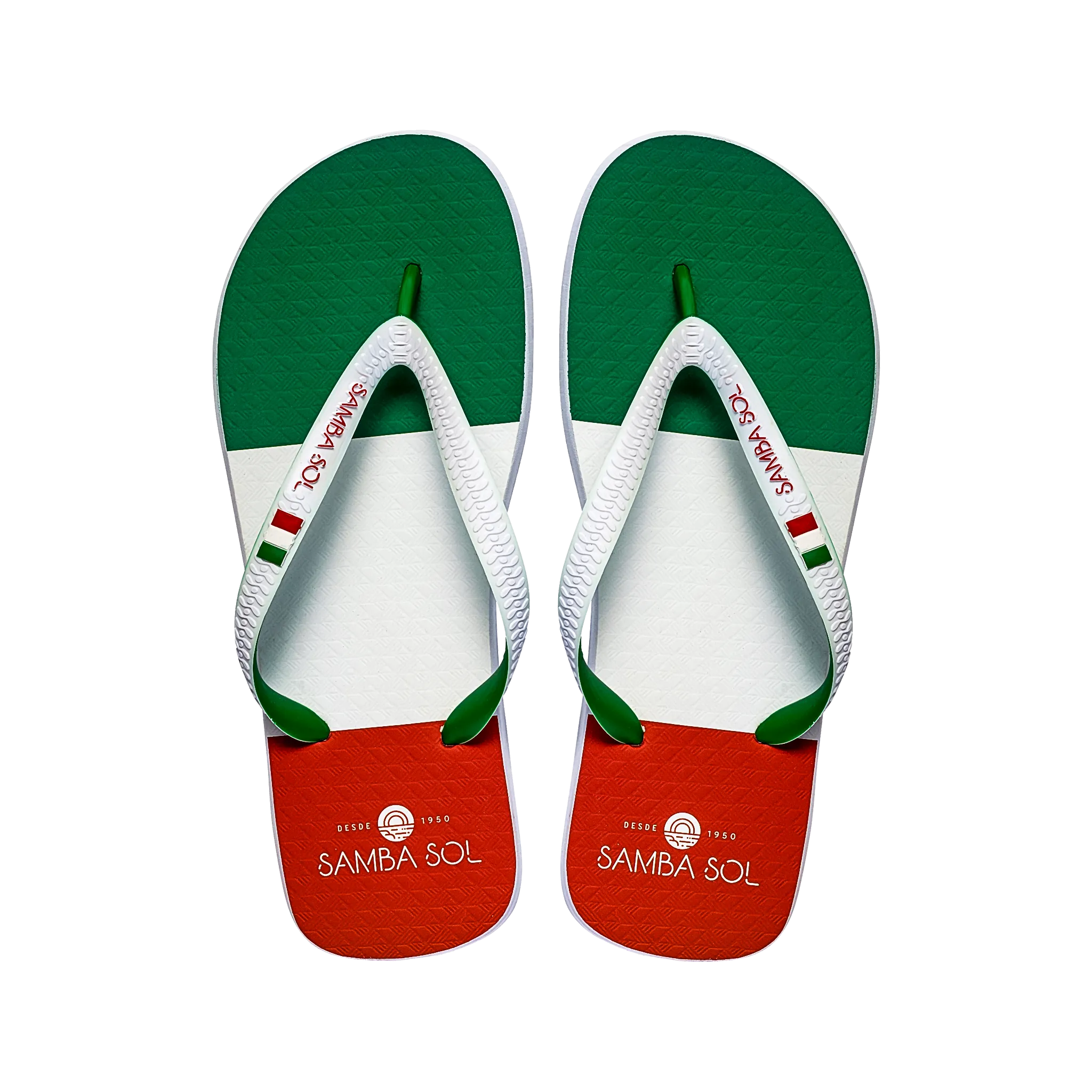 Samba Sol Men's Countries Collection Flip Flops - Italy