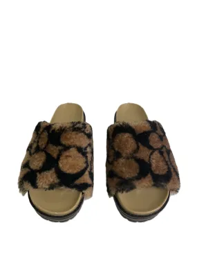 Sandals Designer By Coach In Beige, Size: 7