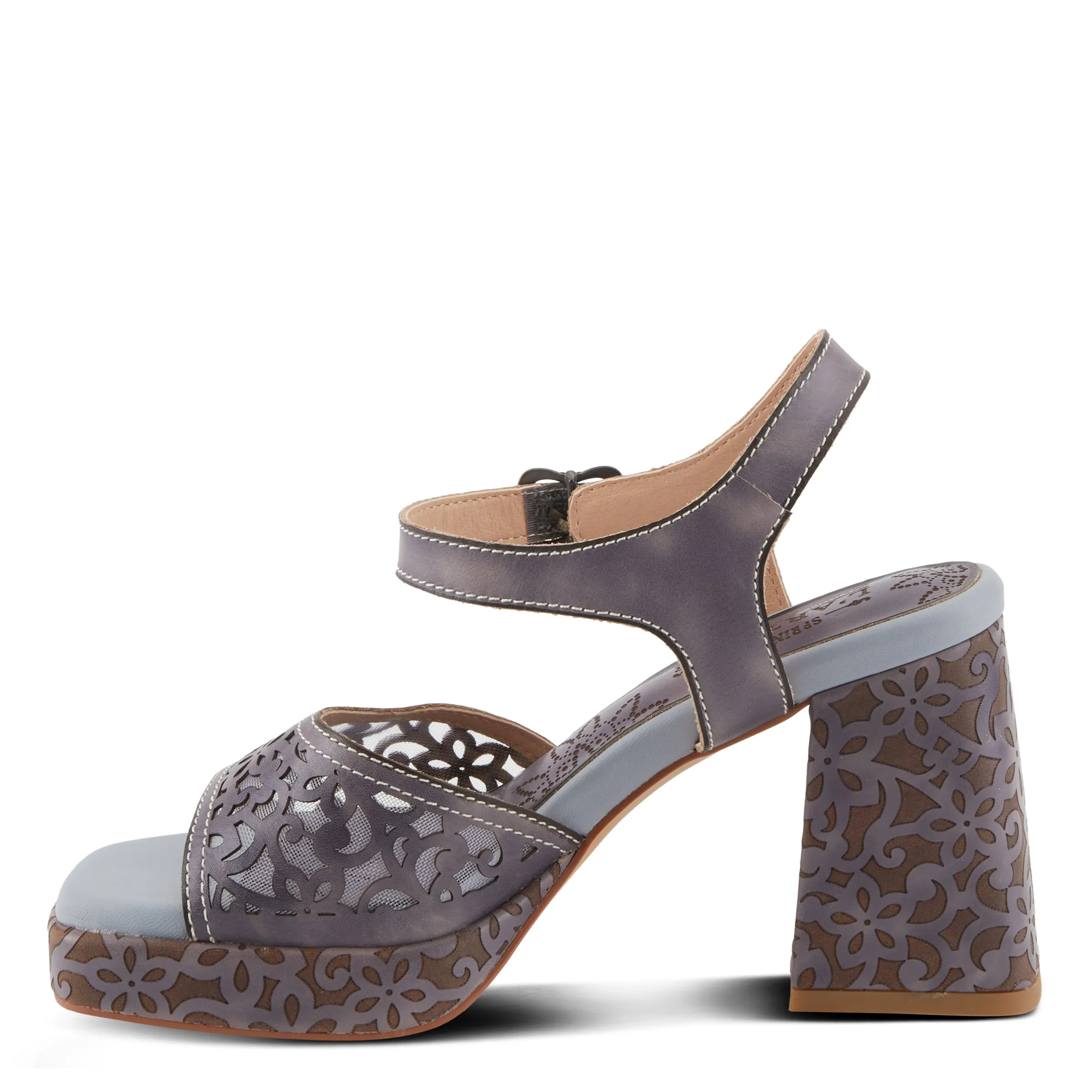 Spring Step Shoes  L'Artiste Savychic Women's Leather Sandals 3.5" Heel