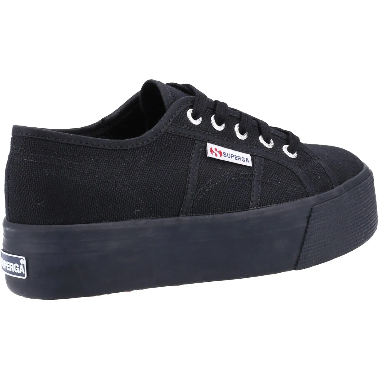 Superga Womens 2790 Linea Up And Down Platform Trainers - Black