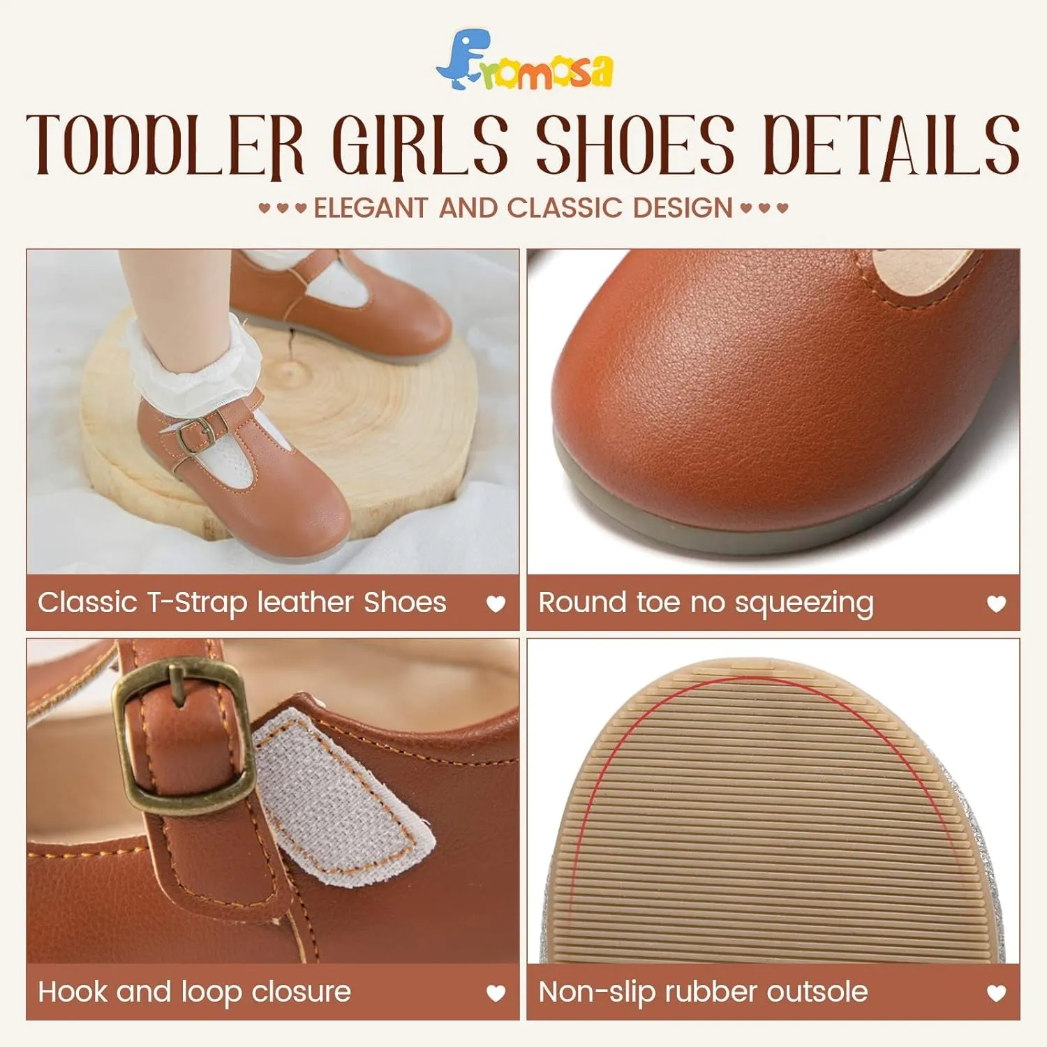 Toddler Girls Mary Jane Dress Shoes Ballet Flats Little Girls Soft Slip-On Bowknot Princess Shoes Wedding Party Casual Walking School Uniform Moccasins Baptism Shoes