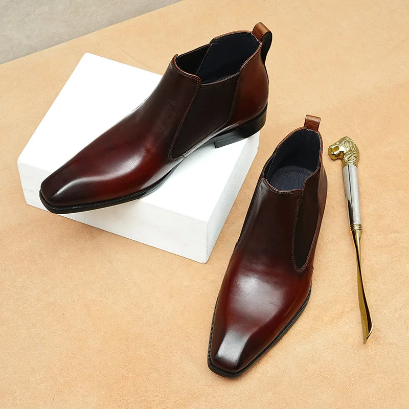 Veltique Luxe Zip-Up Boots