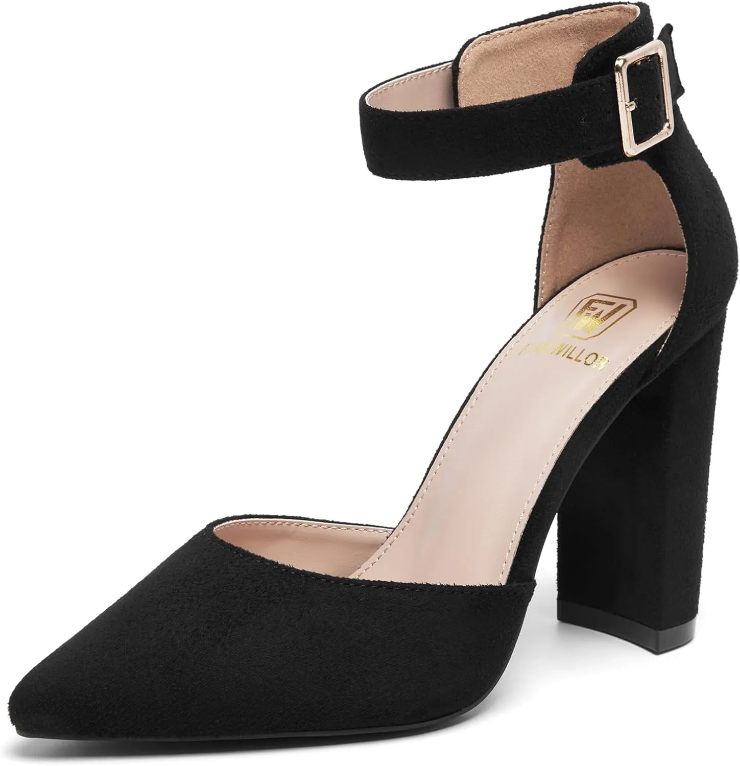 Women's Closed Toe Heel Pumps Low Chunky Block Comfortable Dress Work Shoes
