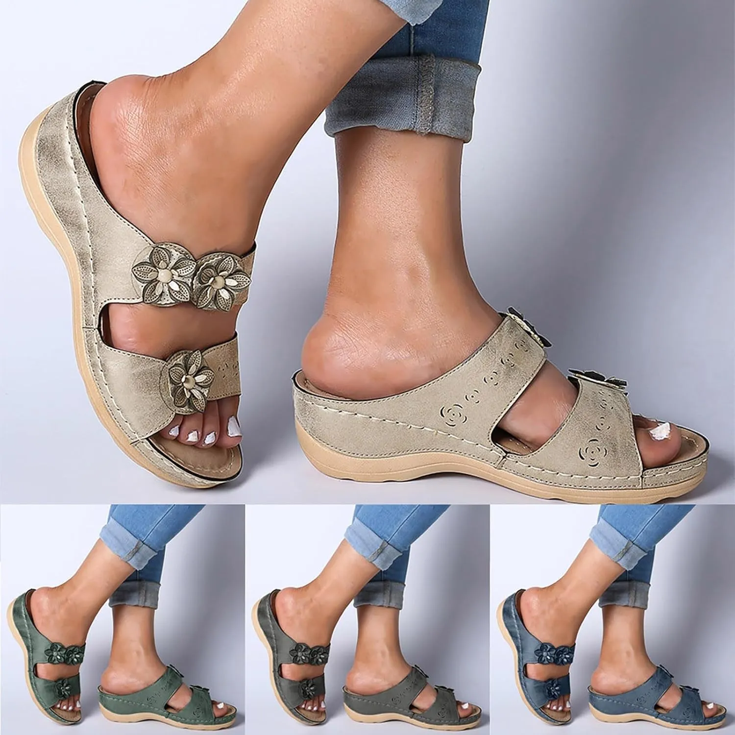 Womens Fashion Orthotic Flip Flops Ladies Athletic Thick Cushion Recovery Thong Sandals Slip On Walking Sandles With Comfortable Plantar Arch Support Summer Beach