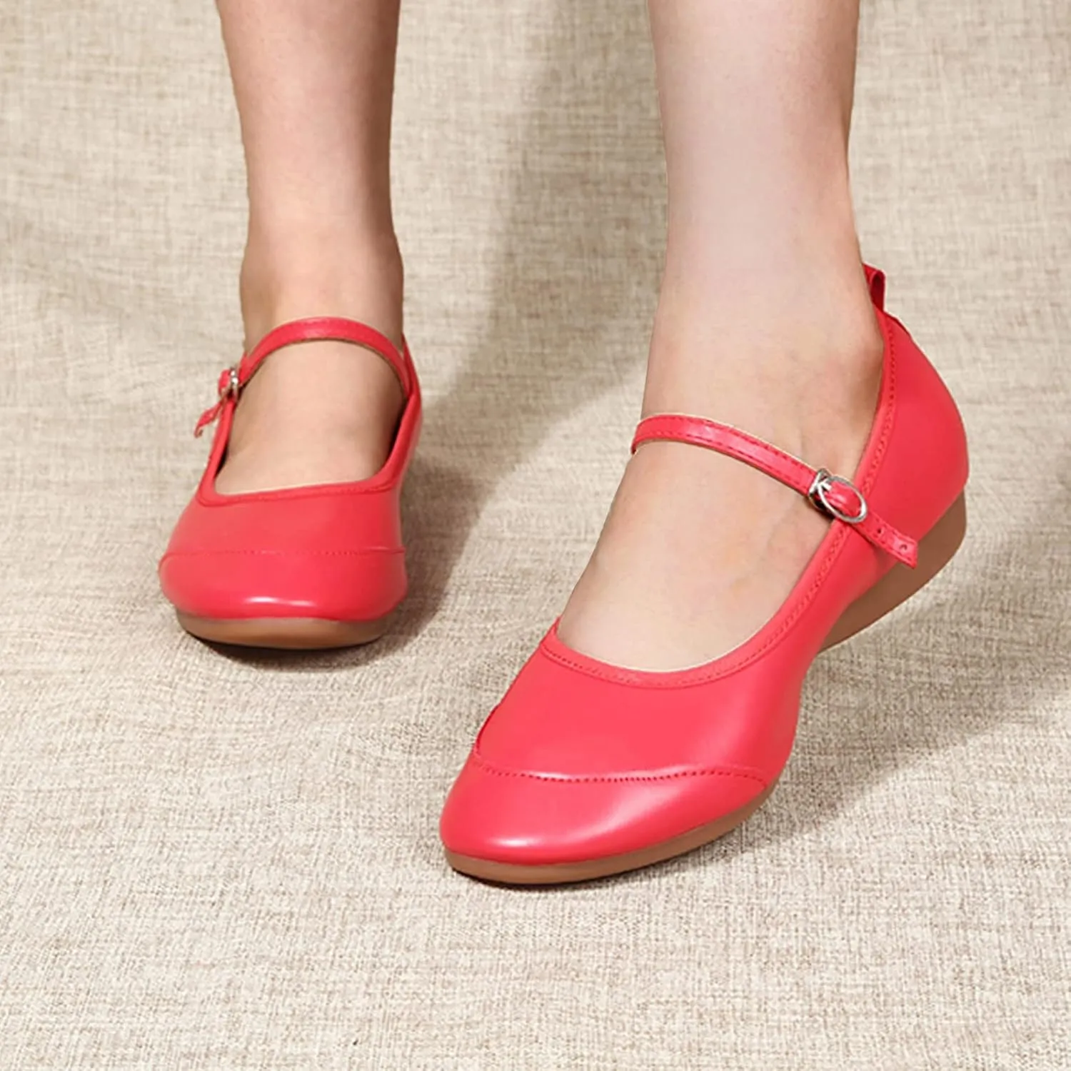 Women's Mary Jane Flats Slip On Dress Shoes Comfortable Ballet Flats Casual Business Shoes Work Office Shoes