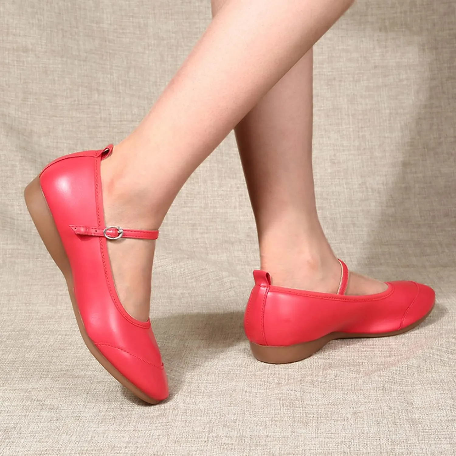 Women's Mary Jane Flats Slip On Dress Shoes Comfortable Ballet Flats Casual Business Shoes Work Office Shoes